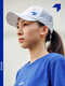 NEDAO内道全顶软沿帽马拉松跑步越野跑男女款网眼快干导汗运动帽 本白色 均码（头围54～62cm）