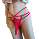 
Xinyixiang sexy underwear thin strap sexy thong men jj set underwear airplane stockings hollow out women's egg tight T-trousers pure passion passion uniform seductive t-trousers men's egg red
