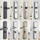 
Yingyida door lock household universal door wooden door lock without modification hole adjustable door handle handle hand holder bedroom lock replacement A complete set with 13548 lock body