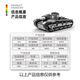 
Wange Wange Military NBFZ Heavy Tank Series Toys Small Particle Puzzle Assembling Building Block Model Boy 6-9 years old 4515 Heavy Tank 673 Particles