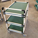 XMSJ Lean Tube Workbench Doppelschichtumsatz LKW-LKW-Material Rack Mehrschicht alternder Rack Mobile Trolley L1000W500H12004 Schicht