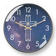 
Creative cross wall clock living room bedroom wall hanging mute clock simple living room bedroom mute table bf3271 black frame gold needle 16 inch