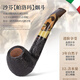 Sharphan (Savinelli) SF handgefertigtes Heather -Rohr 645 Biegung Eimer P427 Paloma Italien importierte 6 -mm -Filterelement für Männer [677 Eierform]