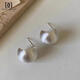 
DAISY DREAM silver metal brushed earrings for women 2025 new hot niche unique earrings light luxury high-end temperament earrings silver brushed earrings