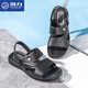 
Huili sandals for men, dual-purpose non-slip father wears soft-soled beach shoes sandals for men, summer water-soaked sandals 3888 black 45