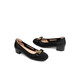 Red Dragonfly Women's Singles Shoes New Small Small Fabor Light Bozo Color Bundle Tacón grueso para mujer Zapatos de perros Camas de mujer WGB12056 Negro 40