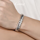 GsunG platinum men's bracelet PT950 riding whip bracelet new style solid platinum bracelet men's glossy large style priced by the gram