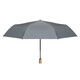 Tri-Pololar Holzgriff Dach falten Vinyl Parasol Handbuch Tri-fach Regenschirm TP7027 Burgund (Handbuch)