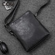 Französische Kuhwuchterbeutel Herren-Crossbody-Tasche Herrenbag Business Casual Bag Handtasche Geschäfts Reisebag C-9898 Single Schulter schwarz