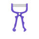 Women's facial hair remover to remove facial hair and mustache, female lip hair artifact to remove facial hair, facial hair puller, Japanese EP hair removal stick, student hair remover, three springs, 1