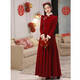 Seidler Toast Wear Bridal 2025 New Winter Burgundy Engagement Dress Women's Thick Wedding Return Casual Wear High-End Burgundy Long Style M