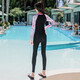 
Xtep children's conservative swimsuit 2025 new one-piece mid-size children's diving suit for girls swimming pool training in 2025. Black color 175 [Suggest weight 120-140 Jin [Jin equals 0.5 kg]]