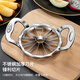 CCKO fruit cutting tool, multifunctional fruit divider, thickened stainless steel fruit slicer, labor-saving corer, 10-petal zinc alloy apple cutter