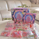 
Senbao building blocks Valentine's Day gift for girls children's building blocks music box Christmas tree assembled toys girls birthday gifts rotatable pink crystal Christmas tree-675pcs Children's music box toys with lights