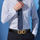 Gueva Armani Loonie Copper Buckle Belt Herren-echtes Leder glattes Schnalle-Gürtel-Kopfschicht Cowide Belt Business Casual High-End-Luxus-Luxus-Trend CM679-Waffenfarbe (Counter-Geschenkbox) 110 cm für 140jin [Jin gleich 0,5 kg] Innengebrauch in interner Gebrauch