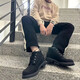 添柏岚（Timberland）经典踢不烂大黄靴休闲增高男女鞋中帮户外真牛皮防水工装马丁靴潮 黄色中帮(偏大一码) 40