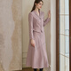 Roeyshouse loi elegant Solid Color Slim Set Women's Winter Neuer Pendlerjacke Rock Zweiteiler Set 11149 Purple Pink 2xl