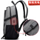 Gerbison Backpack Men's Junior High School College Student Bag Large Capacity 15.6-inch Computer Backpack Water-Repellent Travel Bag Light Gray