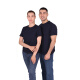 SCOTORIA quick-drying short-sleeved new casual round neck T-shirt LA695 business antistatic T-shirt Navy blue M