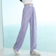 Pitt Pitt Girls Summer Anzug Kinder Sommer Mode Street Braten Kinderkleidung Medium große Kinder Girls Casual Widm-Big Hosen Mode Sport 15009 Purple 9889 Weiß 120 cm