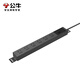 Bull PDU plug-in strip industrial machine room cabinet socket desktop under-table plug-in board computer-specific e-sports plug-in board anti-overload over-power protection drag strip plug-in 6 jacks 10A 1.8 meters E-P106E black