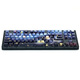 Belly Spirit Mk870 Obsidian Starry Sky Side Carving Customized Mechanical Keyboard Kabel Wireless Bluetooth Full Key Hot Swap DIY Customized RGB Office Game Obsidian Starry Sky Side Carving Drei-Mode (Wired Wireless Bluetooth) Tee Roller 87 Keys