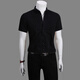 Yijia talentueuse [pas de fer] chemise à manches courtes pour les hommes d'entreprise, usure formelle professionnelle, sens haut de gamme, hommes purement blanc à manche