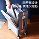 World Geographic Germany front opening suitcase men's trolley case password box women's universal wheel travel bag 20 inches cool black