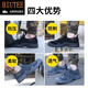 Biutee Marke Light Luxury Herren- und Frauenarbeitsschutz Schuhe isolierte Schuhe atmungsaktiv, Anti-Smashing, Anti-Punktions-Sicherheitsschuhe Anti-Rutsch-, Säure- und Alkali-Widerstand Frühling und Sommer 878 Khaki Atmungsaktiven Stil 46