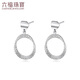 Lukfook Jewelry Platinum Earrings Möbius Ring Platinum 950 Earrings Price Approximately 2.43 grams