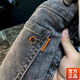 Jeep Spirit Jeans Herren 2024 Frühlings- und Herbstdruck schlanke Füße Casual Wäschelbe Hose Sommer neuer Stil T698 [hellblau] 34 [150jin [Jin entspricht 0,5 kg] -165jin [Jin gleich 0,5 kg]]]