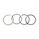 Customisierte Einzelzylinder wassergekühlte Dieselmotorzubehör Kolbenring S195 S1100 S1105 S1115 Dual Chrom Ring YM35
