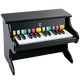 Piano alemán hape colorido piano bebé y niña educación temprana de la educación temprana del juguete educativo entrenamiento de arte de iluminación electrónica 1 de junio regalo del día del niño 25 piano clave, negro e8463