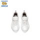 
Skechers children's sports shoes for boys and girls running shoes lightweight breathable shock-absorbing big children's small white shoes 302429L
