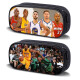 Basketball NBA large-capacity pencil bag junior high school students simple elementary school students pencil bag star Kobe pencil case creative trend multi-function boy zipper canvas pencil case children cool Lai Picture customization three-layer large-capacity canvas pencil bag - waterproof - scratch-proof - no color loss