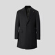 VICUTU men's coat comfortable woolen coat business casual coat VBS22341306 black 175/96B