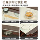MathDerayG LUXOME新中式皮革桌旗防水电视柜茶台桌布中国风禅意茶席茶几旗 7372荷塘-素版1条装 30*240CM方便打理