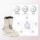 NITRO Lengshan NITRO ski shoes STEP ON Quick wear snowshoe fixer set single and double back plate men and women 2324 new model 23/24 men's TLS blue white single back plate 41.5 (265mm)