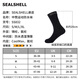 SEALSHELL Speed ​​Waterproof Socks Outdoor Sports Socks Men and Women Spring and Summer Socks Outdoor Mountaineering Running and Cycling Socks SS832 Black S (Suggested sizes 36-38)