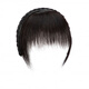 Dragon Girl Douyin's same braided headband with bangs integrated real hair front forehead curtain and sideburns to cover white hair and broken bangs wig piece real hair style - dark brown A29-201