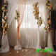 TMJD MISSINS Style Photo Hintergrund Hängende Stoff Neues Internet Promi Live-Hintergrundtuch D dreidimensionaler Ins Stil einfach und warm Live Broadcast Room White ZP-15862 (Haken) 2.5x2,5m