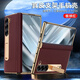 适用三星ZFold6手机壳折叠屏中轴壳膜一体支架W25防摔手机保护壳套 【玄黑色】头层牛皮-壳膜一体-支架设计 三星Galaxy Fold6
