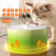 晗畅恒温猫咪饮水机流动加热陶瓷自动循环酸奶机狗狗喝水器水碗宠物 【恒温加热款】粉色大脸猫1.8L(安全防干烧）