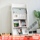 
Qiulinse newspaper stand newspaper rack store shelf book and newspaper rack floor information rack wooden newspaper rack magazine rack storage rack newspaper clip 687# walnut color four newspaper clips
