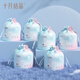 October crystallized disposable facial cleansing towel baby skin-friendly soft roll towel cosmetic sponge dry and wet dual-use cleansing towel 80 pumps * 6 pack