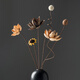 Stern Adventure Trocken Blumenstrauß echte Blumendekoration Ornament Lotus luftgetrockneter Lotus Pod Natural Lotus Wurzel Zen Blume Arrangement Chinesische Wohnzimmer Dekoration getrocknete Blume Kombination 5012 getrockneter Blütenbeutel