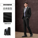 海澜之家（HLA）西服套装男轻商务时尚平驳领套西男秋季 黑色08（西服+西裤） 175/92A 48A推荐126~140斤