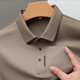Montagut High-End Mulberry Seide Langarmed T-Shirt Herren Spring und Herbst 2024 Neues Hemd für Herren Sommer-Polo-Basis-Hemd grün [3878] XL [140-155jin [Jin entspricht 0,5 kg]]