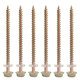 HENHOOL Extended wood screws, external hexagonal self-tapping screws, Washer tip self-tapping drills, wood screws, flange surface wood drills, 12#*100mm long, 1 Jin Jin equals 0.5 kg, about 53 pcs