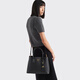 PRADA/Prada Gift Women's Metal Logo Double Small Handbag Handbag Women's Bag Black
